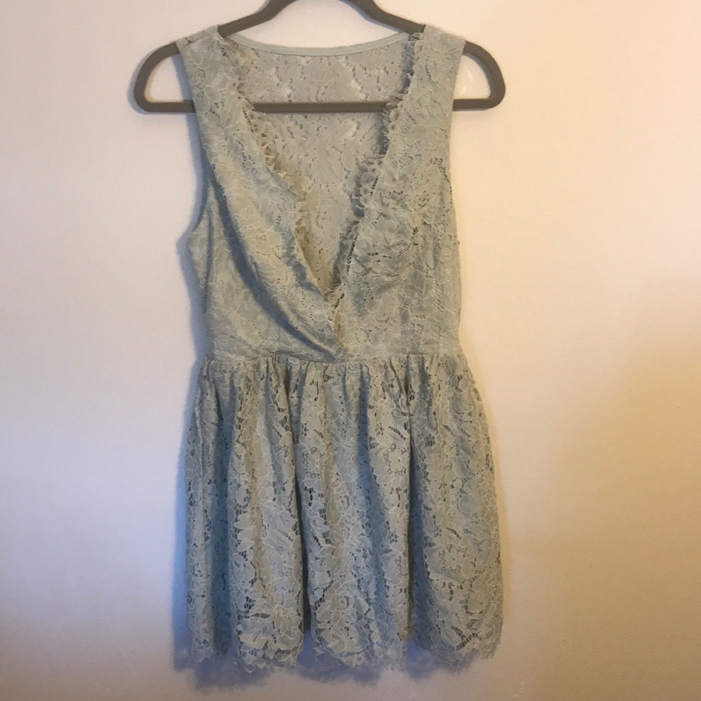 Mint Green formal Mini Dress